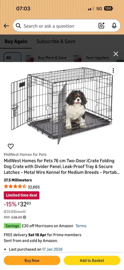 Dog crate 