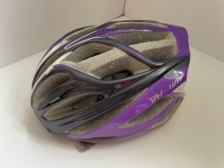 Purple Bike helmet