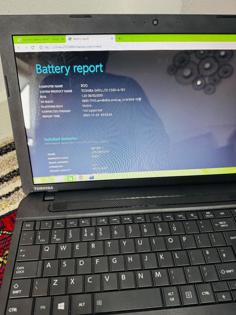 Toshiba 15.6” Screen Laptop 1TB Storage Brilliant Condition 