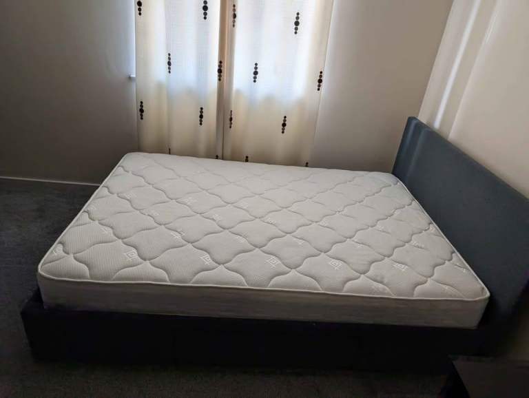 Argos Home Heathdon grey double bed with four storage drawers