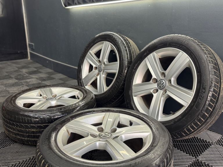 16” inch genuine Vw alloys wheels 5x112 golf caddy touran a3 with tyres