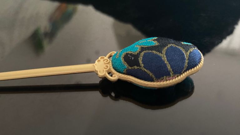 Handmade vintage Hairpin (Made with silk from Song dynasty