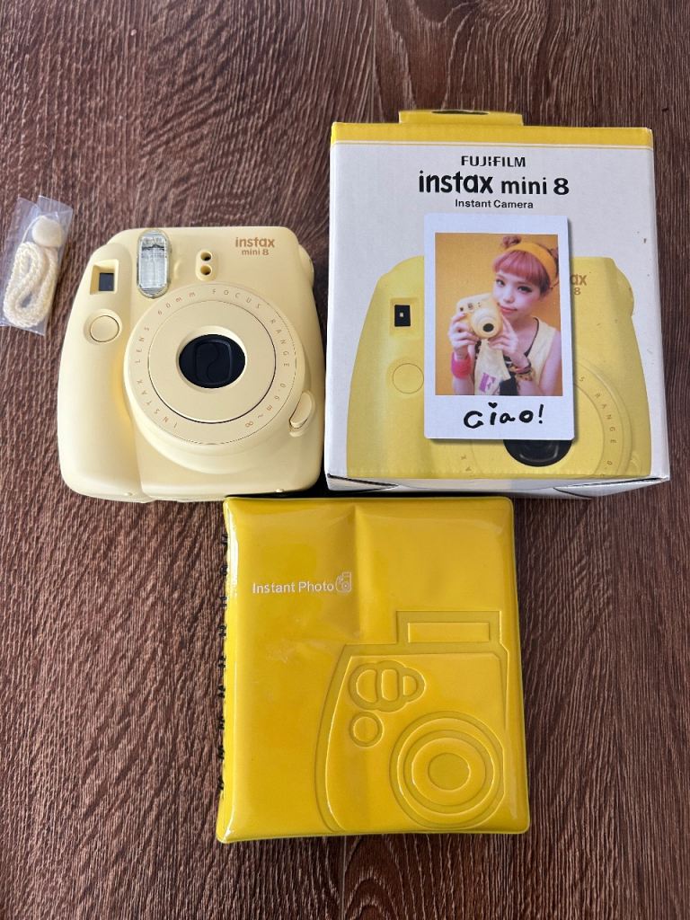 Fujifilm Instax Mini 8 Instant Camera yellow 
