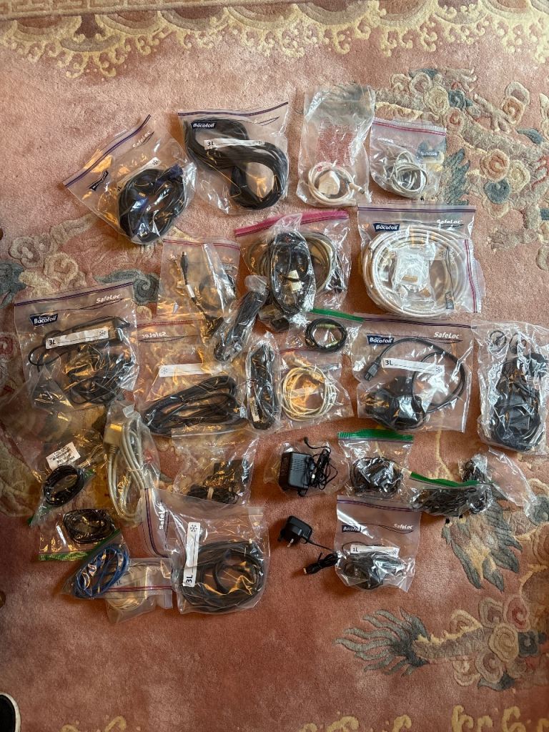 Mixed Lot of Cables and Chargers – Various Types