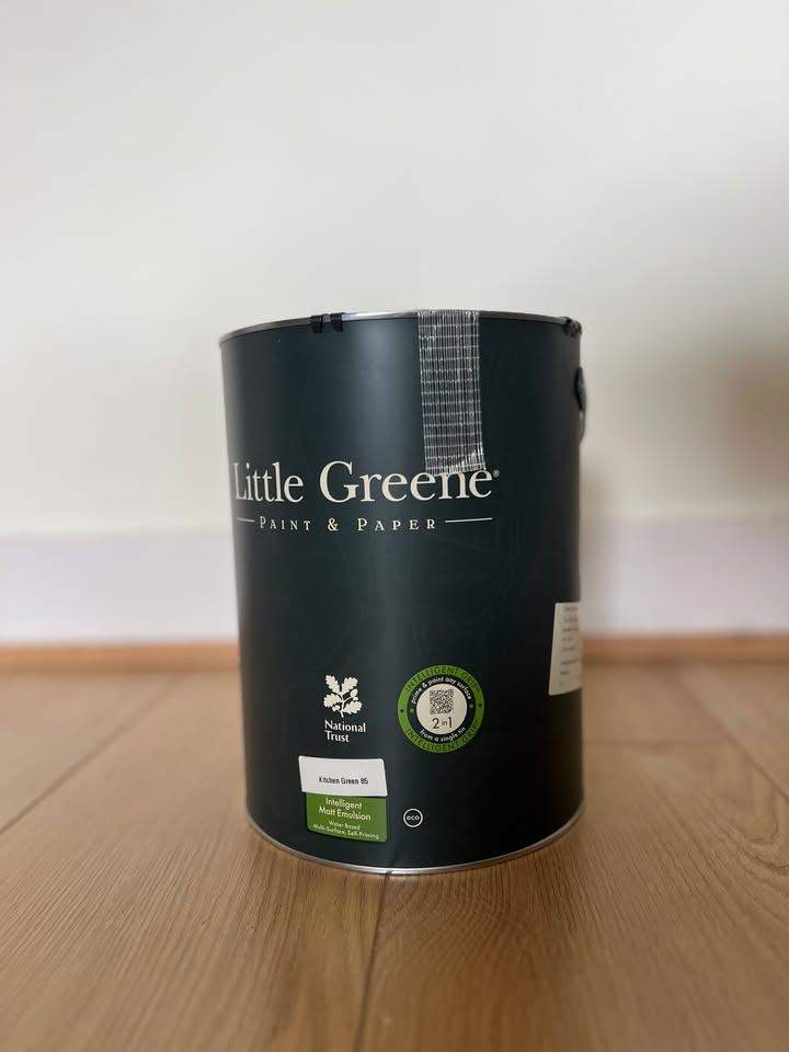 Little Greene Unopened 5L Paint 'Kitchen Green'
