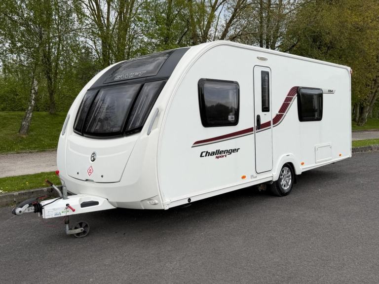 2015 Swift Challenger Sport 554 4 Berth Touring Caravan with Fixed Bed
