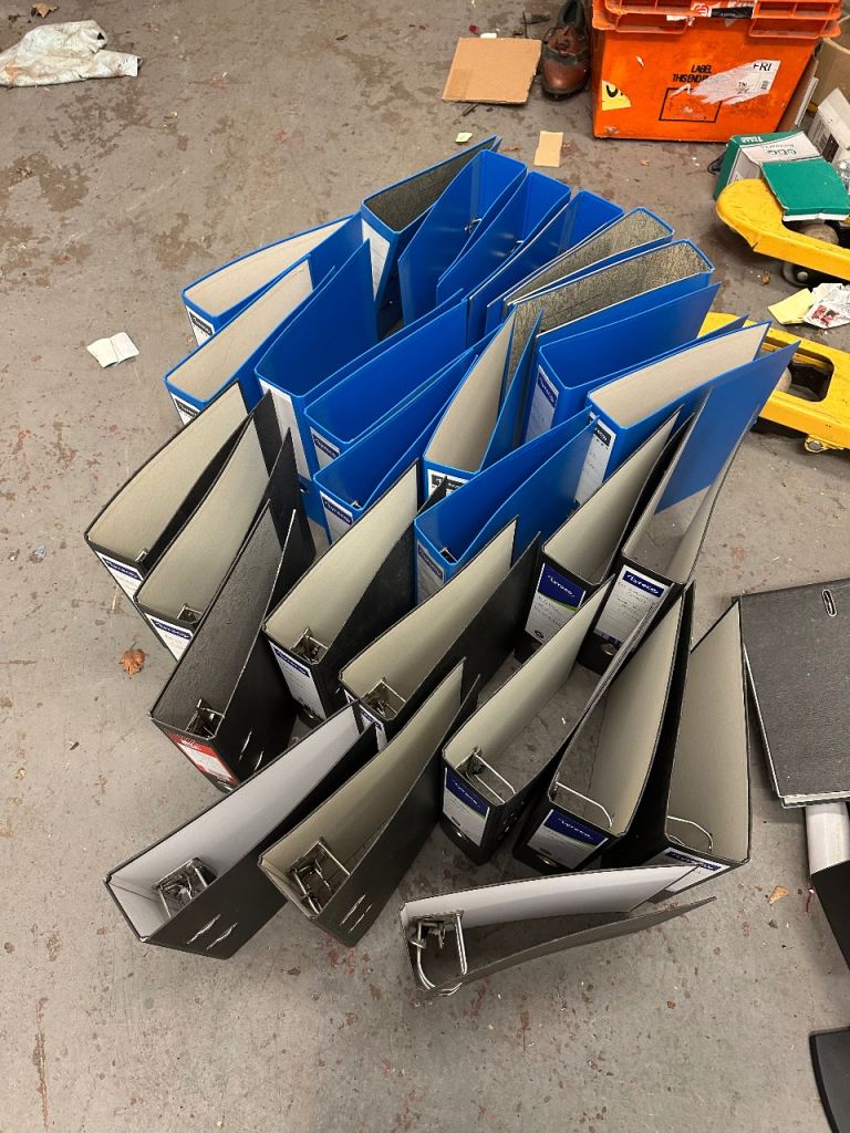 Lever arch files - used 
