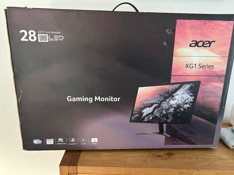 Acer KG281K 28" 4K UHD Gaming Monitor – Good Condition
