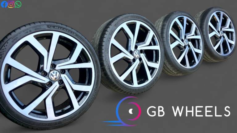 Genuine Volkswagen Golf Brescia Clubsport 19" Alloy Wheels GTI GTD GTE Caddy R