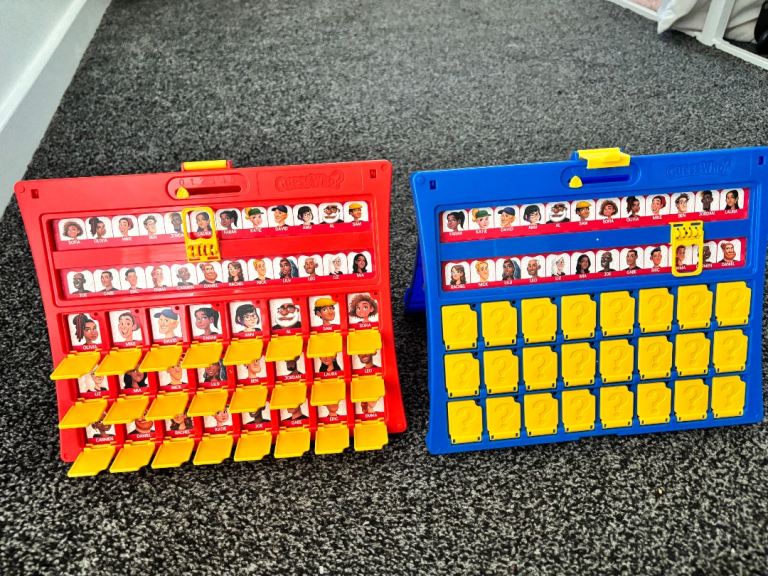 Hasbro Guess Who? Board Game – Red & Blue Set