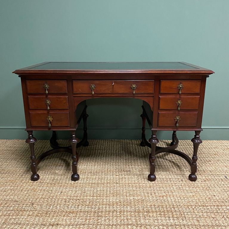 Shapland and Petter Edwardian Walnut Desk