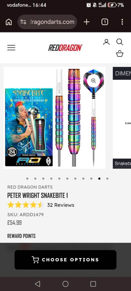Peter Wright gen1 24g points need adding