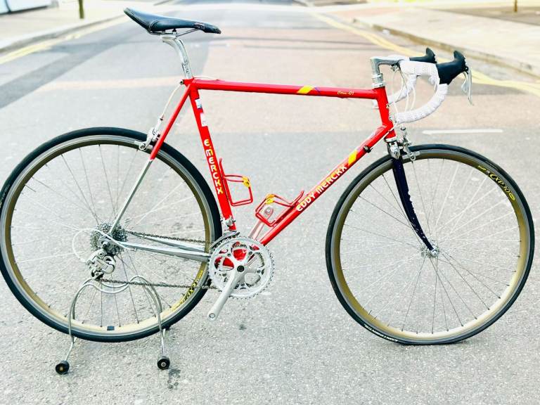 DC EDDY MERCKX Corsa 01 Size/58 cm Chrome Forks Campag Groupset Road Bike,