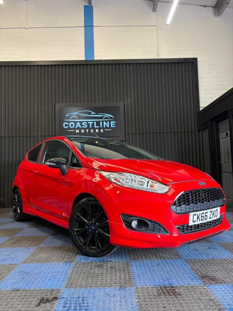 2016 Ford Fiesta 1.0 EcoBoost 140 Zetec S Red 3dr HATCHBACK Petrol Manual