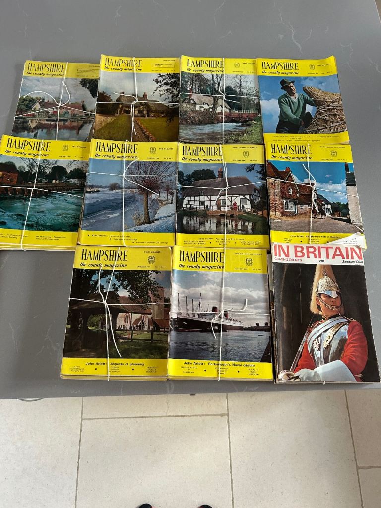 Bundles of Hampshire county magazines from November 1960 - January 1968 Over 100 magazines 