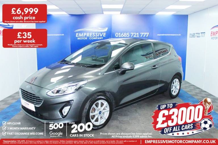 2019 68 FORD FIESTA 1.0T ECOBOOST GPF ZETEC HATCHBACK 3DR PETROL MANUAL EURO 6 (