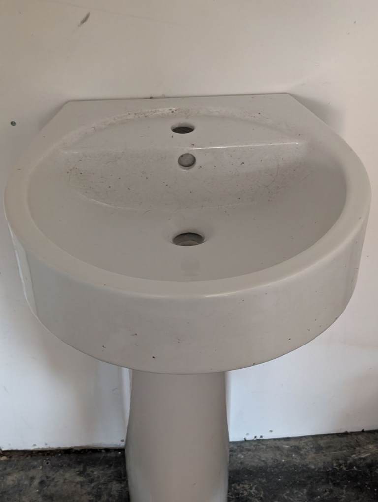 Designer Bathroom sink and pedestal 