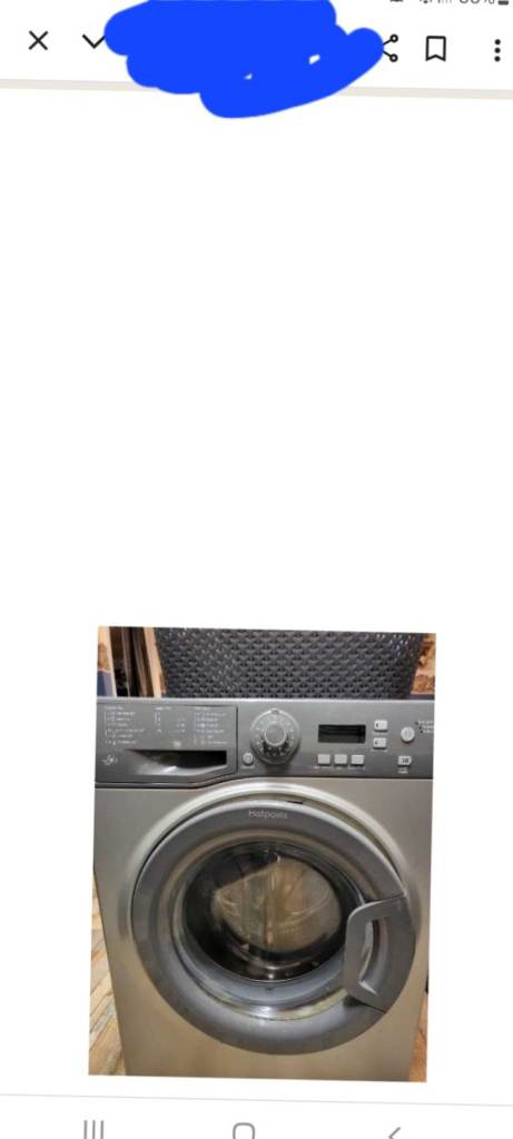 Hot point washing machine 