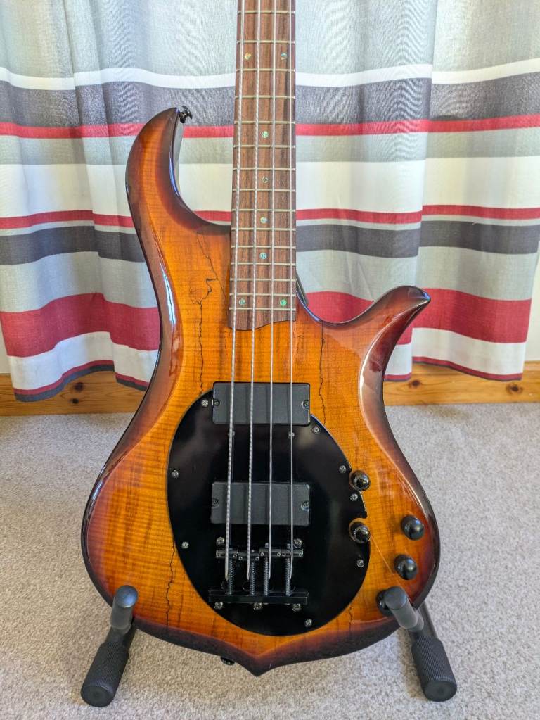 Traben Neo Limited 4-String Bass – Spalted Maple Top – Active 