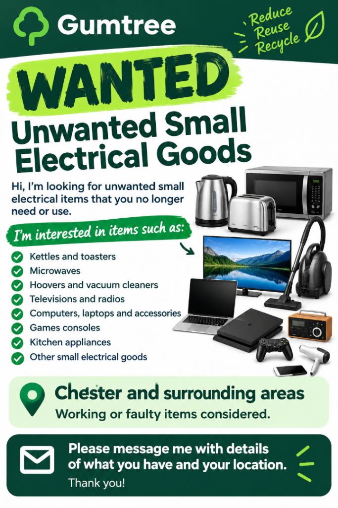 Wanted small electronics 