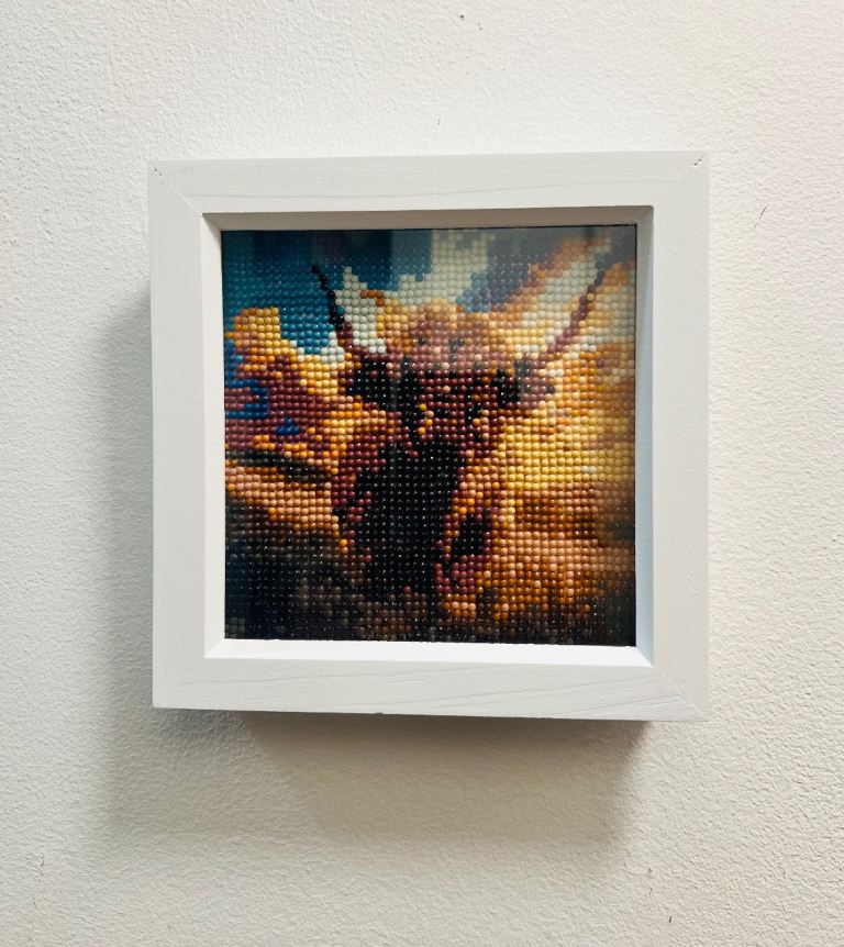 5D DIY Diamond Painting Art Mosaic Craft Handmade with Wood Frame 18cm x 18cm