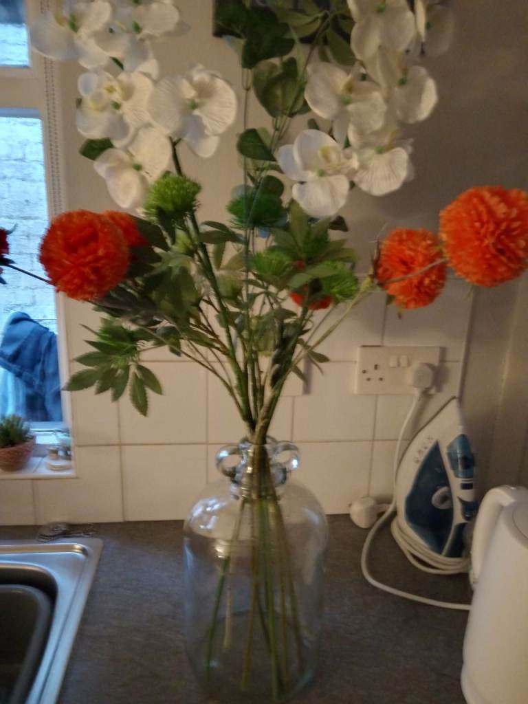 Beautiful Artificial Flowers Display with Jug Style Vase 