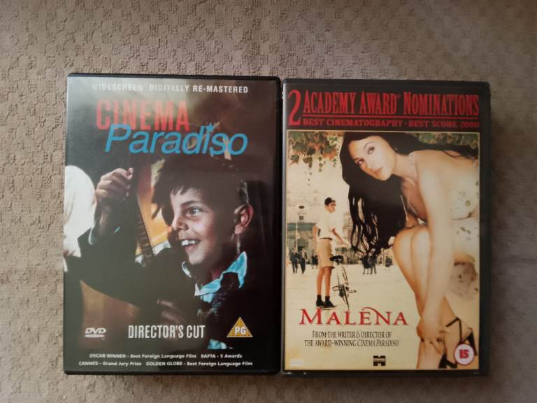 Italian, French, Spanish language DVDs x6