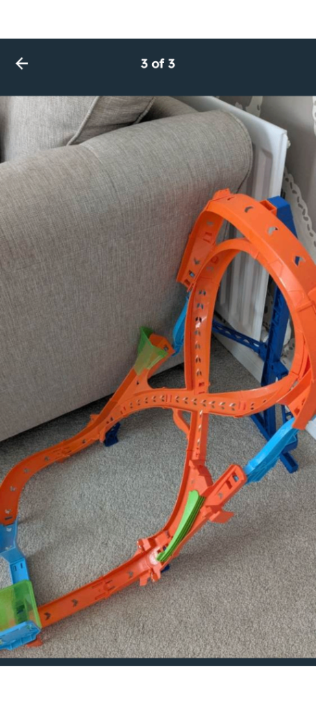 image for Hot wheels track and transporter FREE