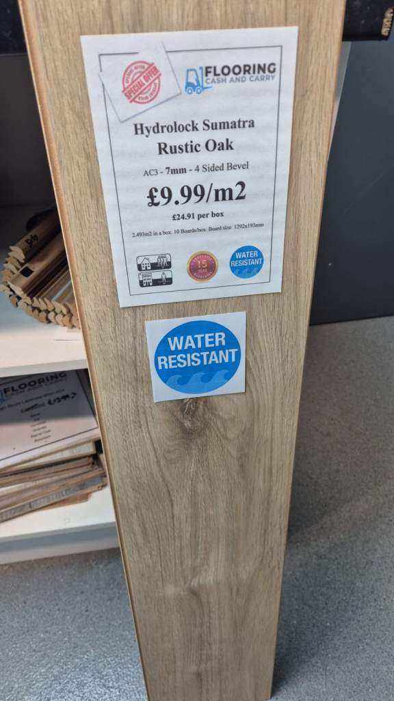Hydrolock Sumatra Rustic Oak 7mm Laminate Flooring