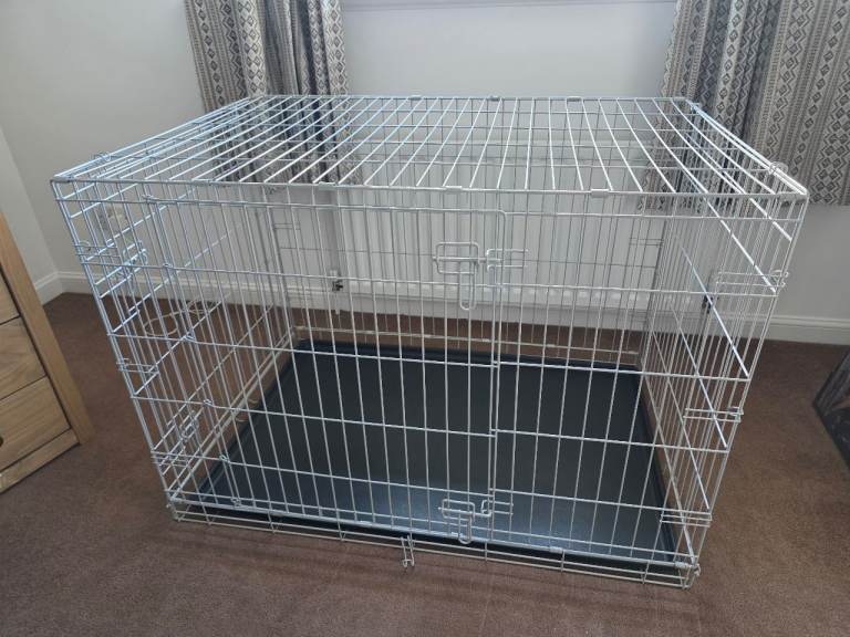 Large dog crate double door