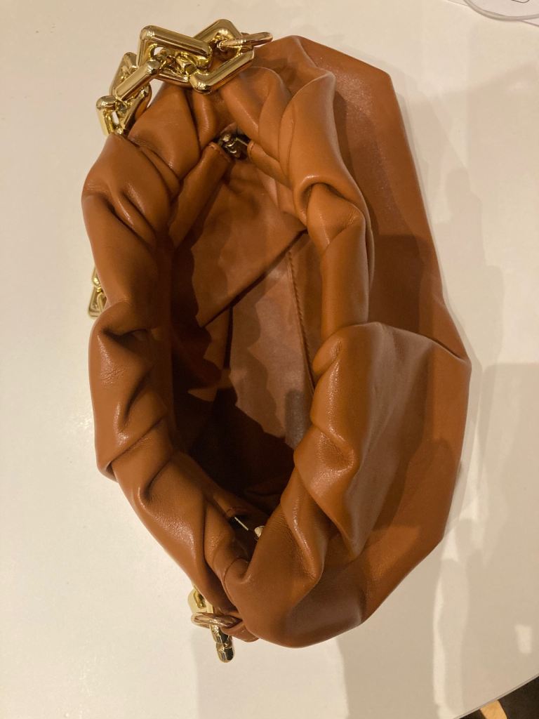 Camel colour hand bag