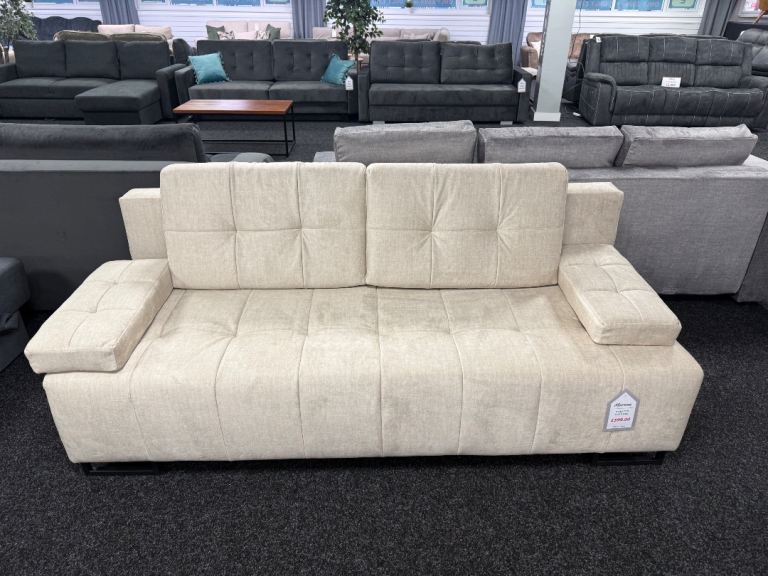 Ex display 3 seater sofa in cream