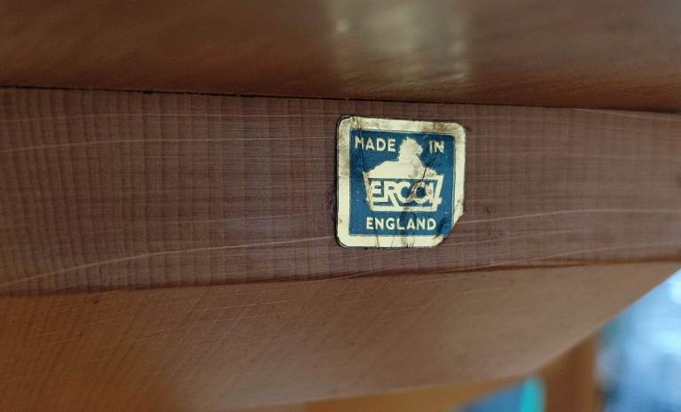 Vintage Ercol Dining Table Mid Century Drop leaf Gateleg Elm And Beech Del Avai