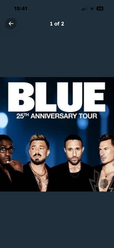 Blue 2 tickets hanley stoke 