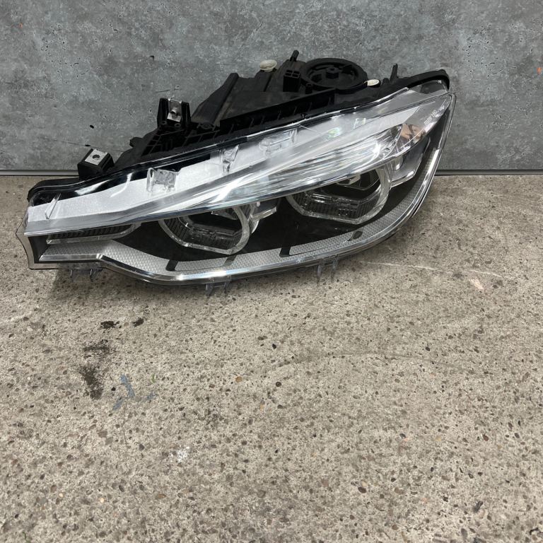BMW F30 LCI passenger side led headlight facelift 2015 - 2019 