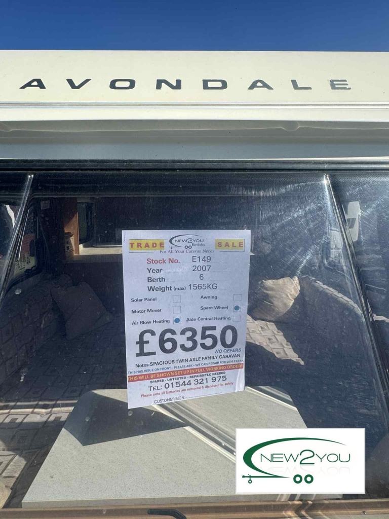 2007 Avondale Godiva 630-6 Twin Axle 6 berth Caravan - STOCK E149