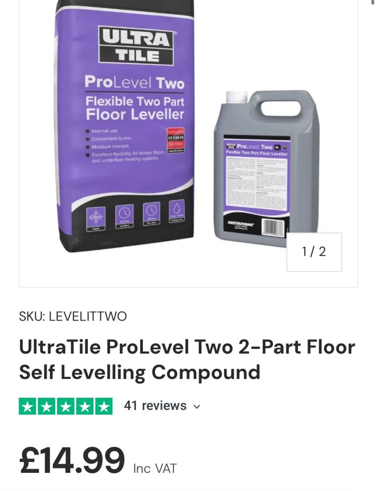 Self levelling compound 
