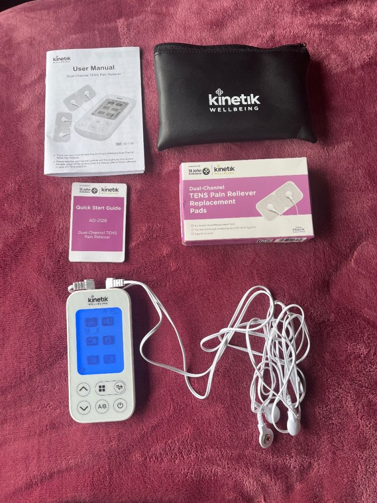 Kinetik wellbeing tens machine with pads 