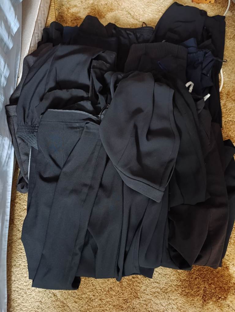 image for Over 20 pairs Ladies black winter trousers – mostly 16 some 14 and 18 less than 50p pair!