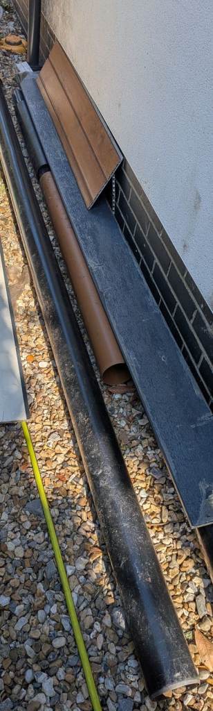 Black push fit drainage pipe black