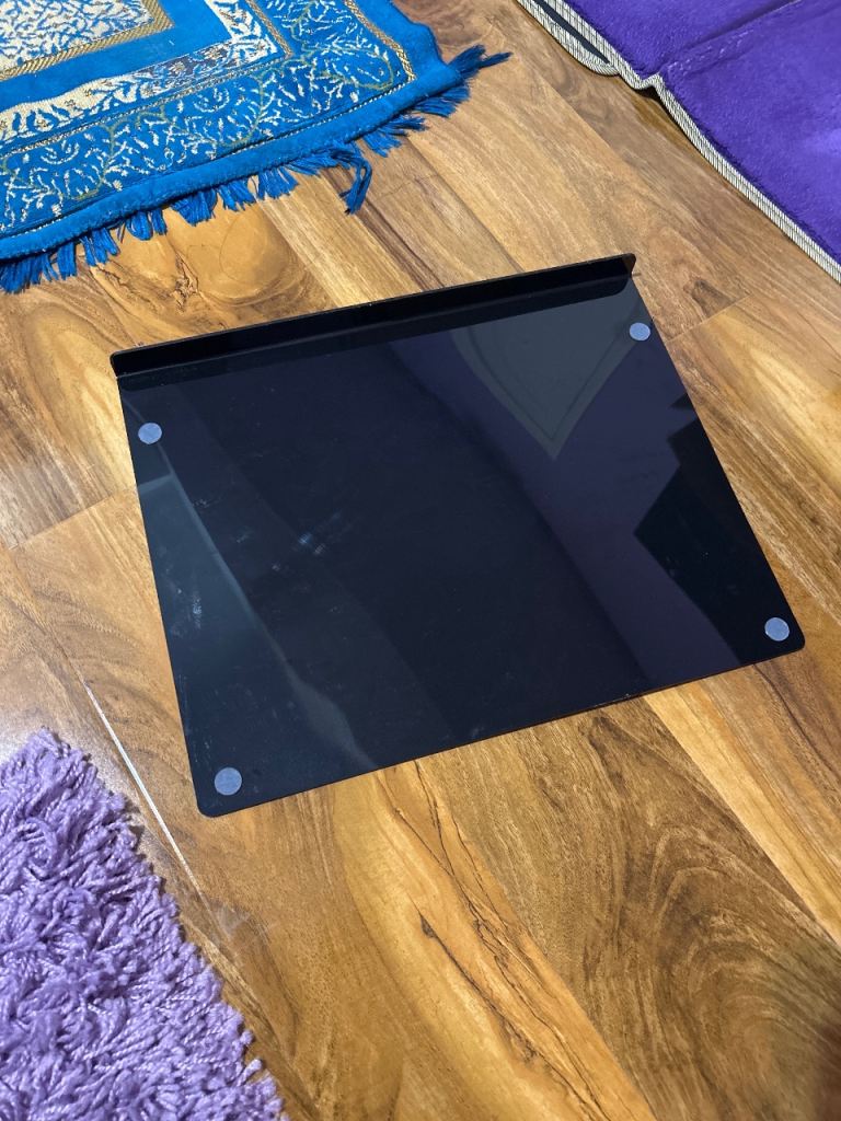 Acrylic Cutting Board Chopping Board with Anti Slip Black