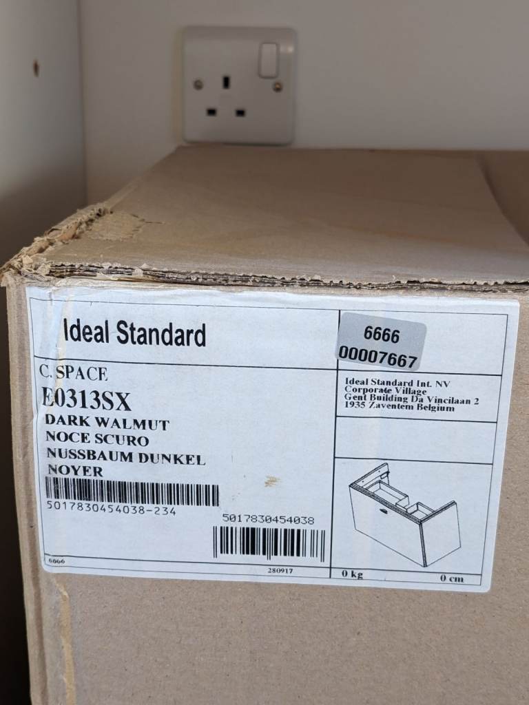 Ideal Standard CSpace E0313SX Bathroom Basin wall hung cabinet