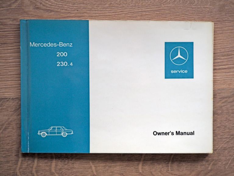 Mercedes Benz 200 & 230.4 1970's Owner's Manual & MORE - Very Good Condition  