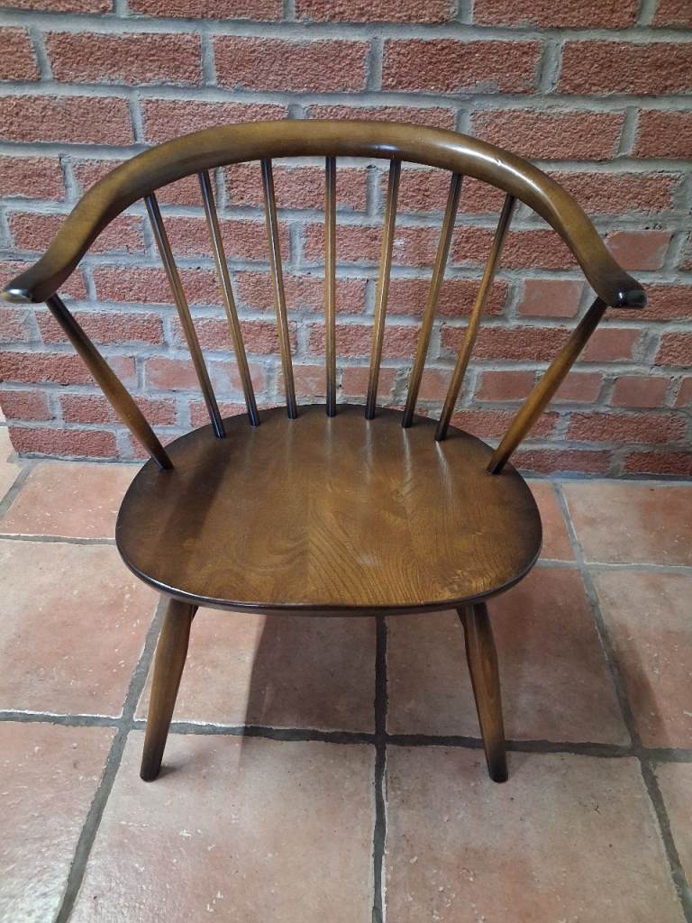 Ercol cowhorn fireside chair