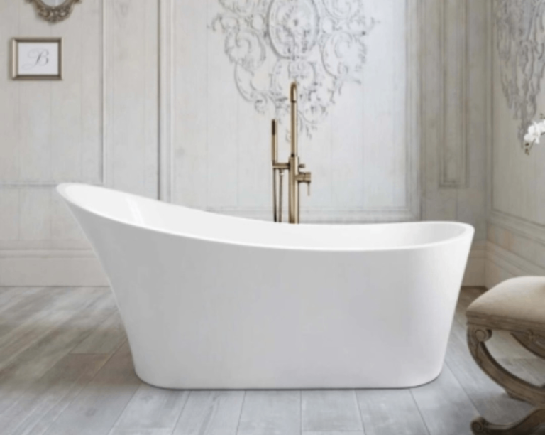 1650 freestanding slipper bath - new