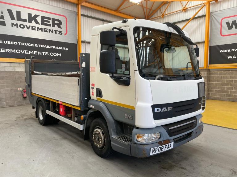 DAF LF45 4X2 7.5 TONNE DROPSIDE FLATBED - 2008 - RF08 FAA