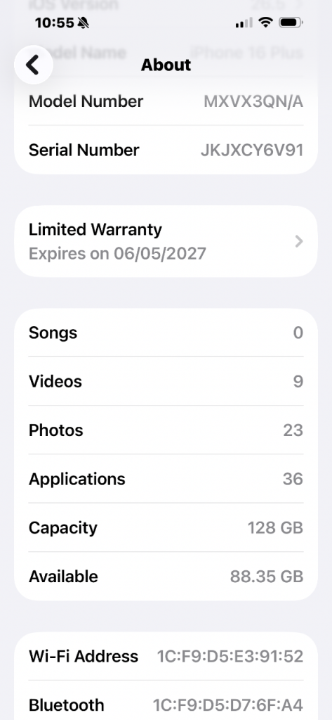 iPhone 16 plus 128