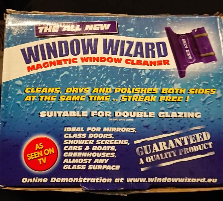 Brand New Window Wizard Magnetic Window Cleaner for Double Glazing