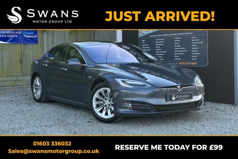 TESLA MODEL S 75D (Dual Motor) Silver Auto Electric 2017