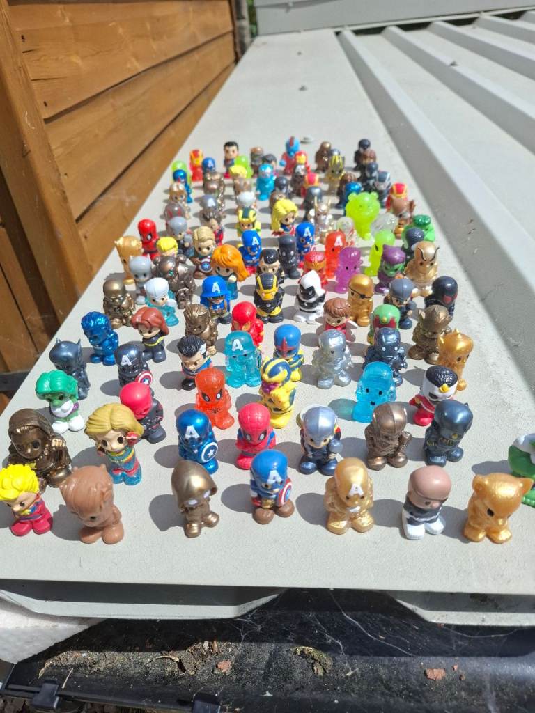 Large Bundle of Marvel Gogo's Crazy Bones Figures